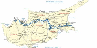 Եվրոպական համալսարան Կիպրոսի քարտեզի վրա